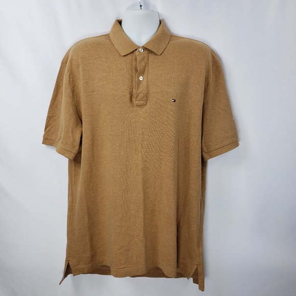 Tommy Hilfiger Classic Fit XL Brown Polo - Picture 1 of 8